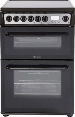 Hotpoint - HAE60K Double Electric Cooker - Black/Ins/Del/Rec